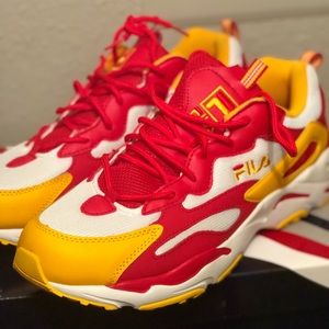 Men’s Fila Shoes RED,white &Yellow!Size 12 in Men!